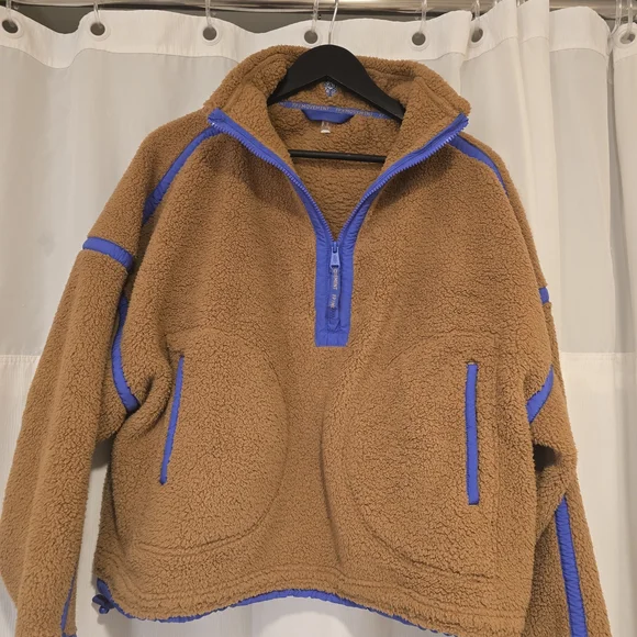 FP Movement by Free People Mountain High half zip pull over in Brown and Purple - Picture 2 of 5